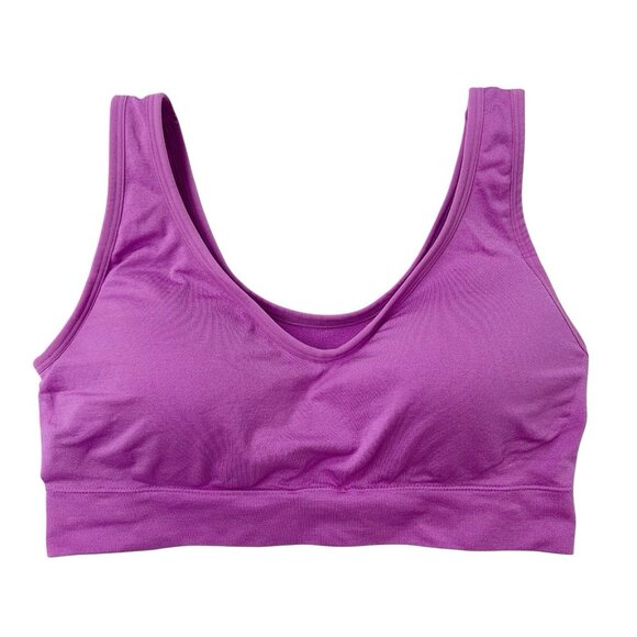 Jockey Seamfree Back Smoothing Bralette Lot Size Large Molded Cups Wireless Bra - Picture 4 of 9